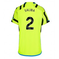 Fotbalové Dres Arsenal William Saliba #2 Dámské Venkovní 2023-24 Krátký Rukáv